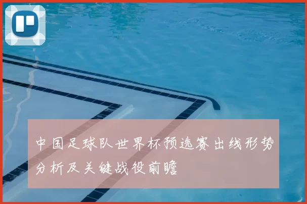 中国足球队世界杯预选赛出线形势分析及关键战役前瞻